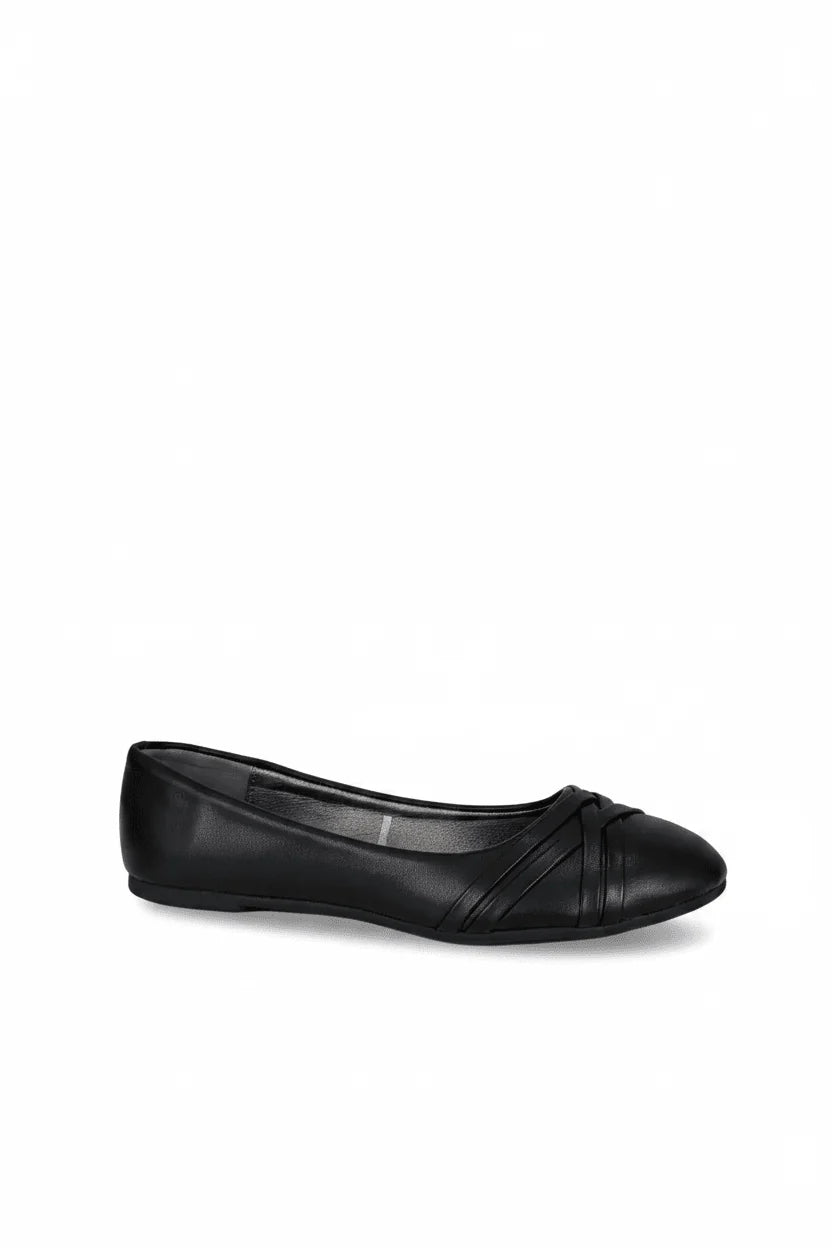 Bailarinas Negro 15037 con Detalle Cruzado Casual de Mujer Calzado 365 Costa Rica