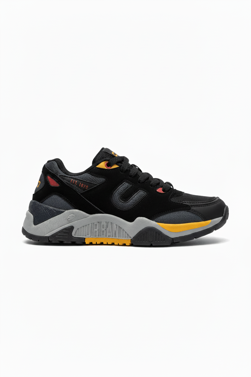 Tenis Negro 12577 de Cordones Casual para Hombre en Costa Rica Calzado 365