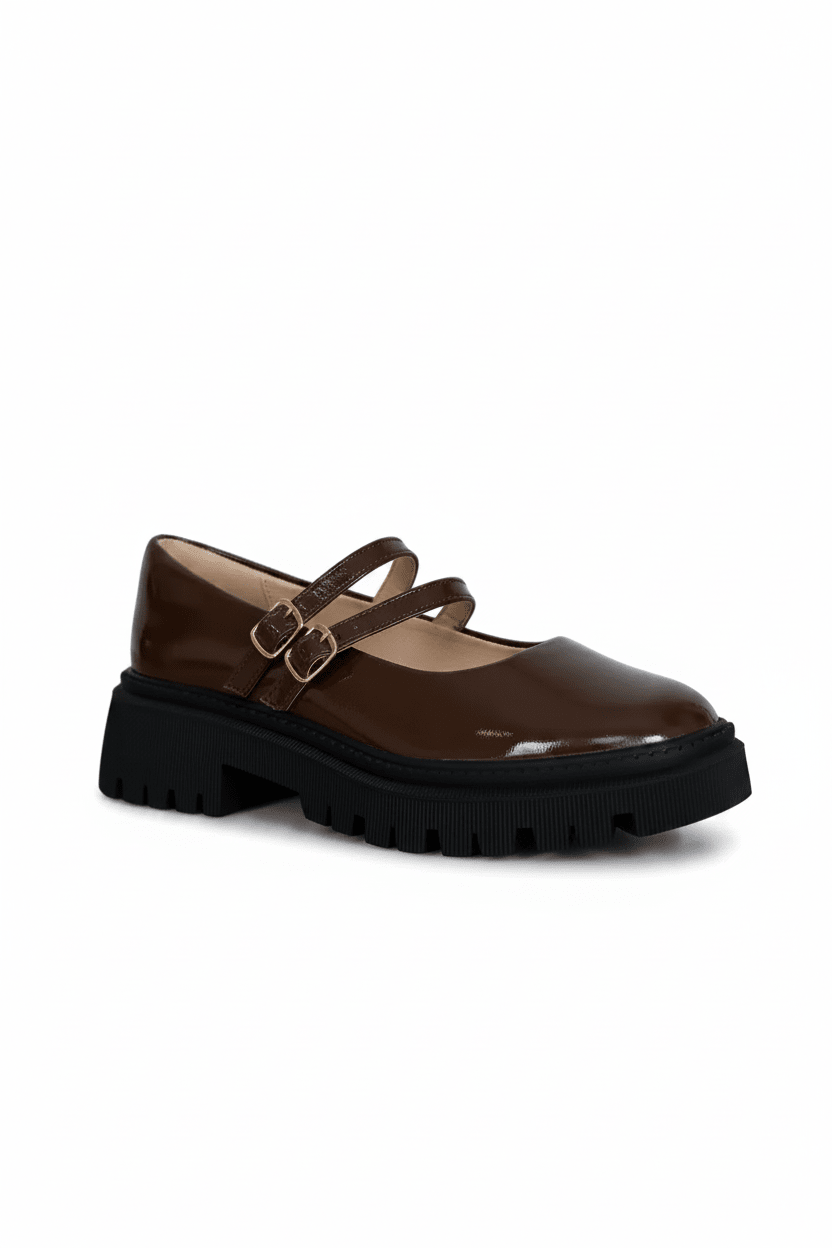 Mocasines Café Charol 15027 Mary Jane Chunky Casual de mujer Calzado 365 Costa Rica