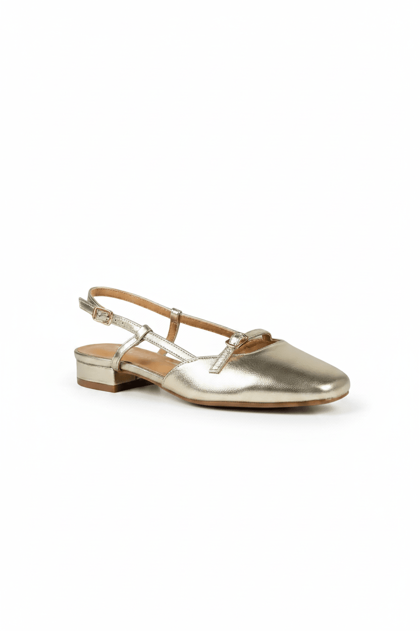 Bailarinas Dorado 15042 - Slingback, Mary Jane, Hebilla, Casual de mujer Calzado 365 Costa Rica
