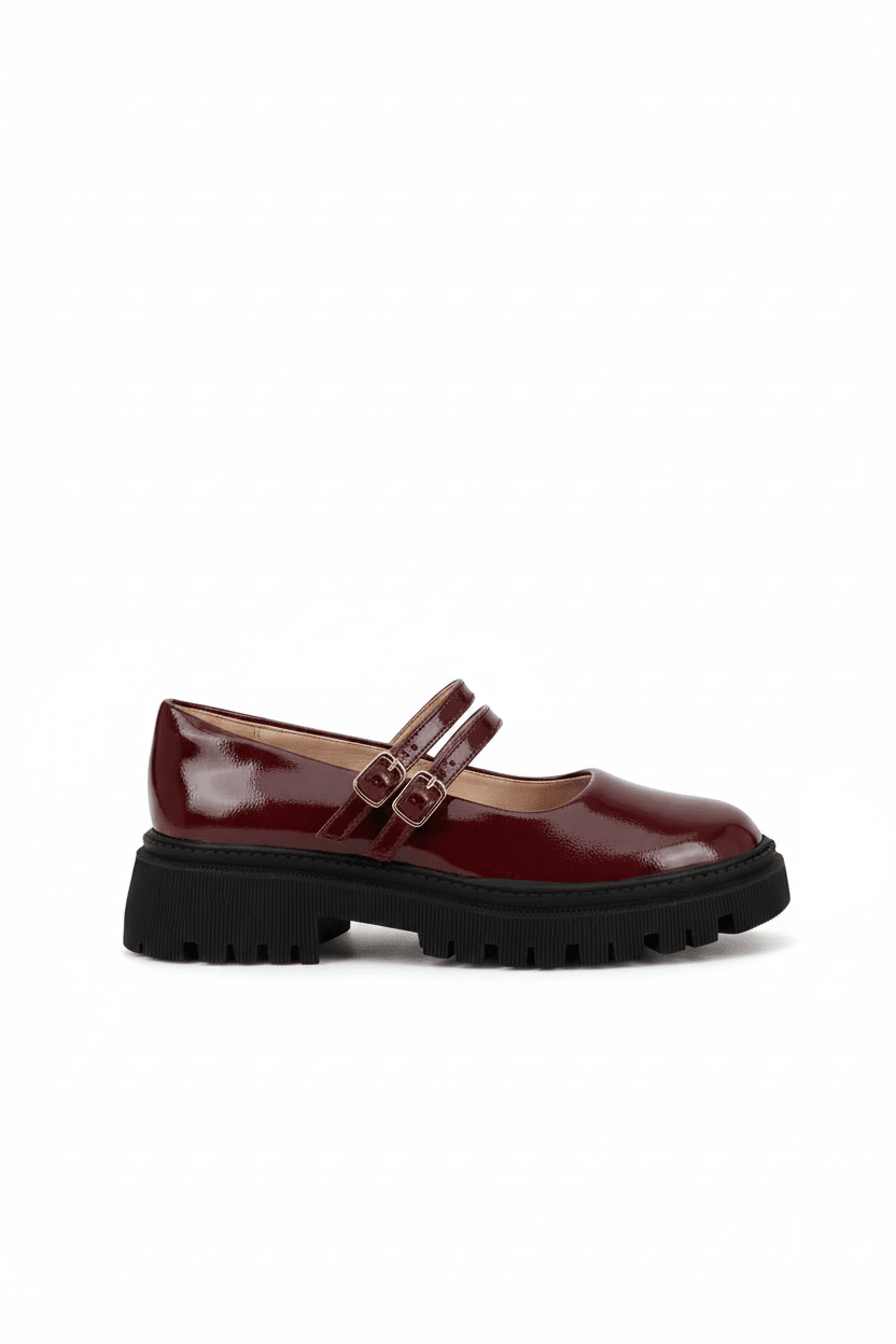 Mocasines Burdeos Charol 15026 Mary Jane Chunky Casual de mujer Calzado 365 Costa Rica