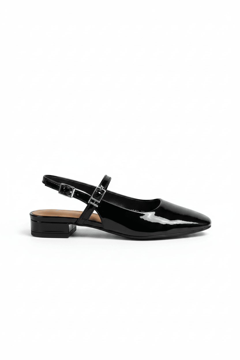 Bailarinas Negro Charol 15038 - Slingback, Mary Jane, Casual de mujer Calzado 365 Costa Rica