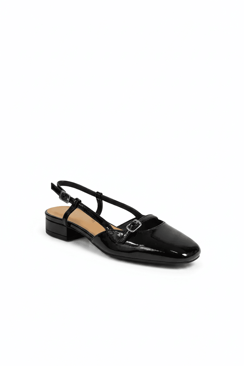 Bailarinas Negro Charol 15041 - Slingback, Mary Jane, Casual de mujer Calzado 365 Costa Rica - Calzado 365