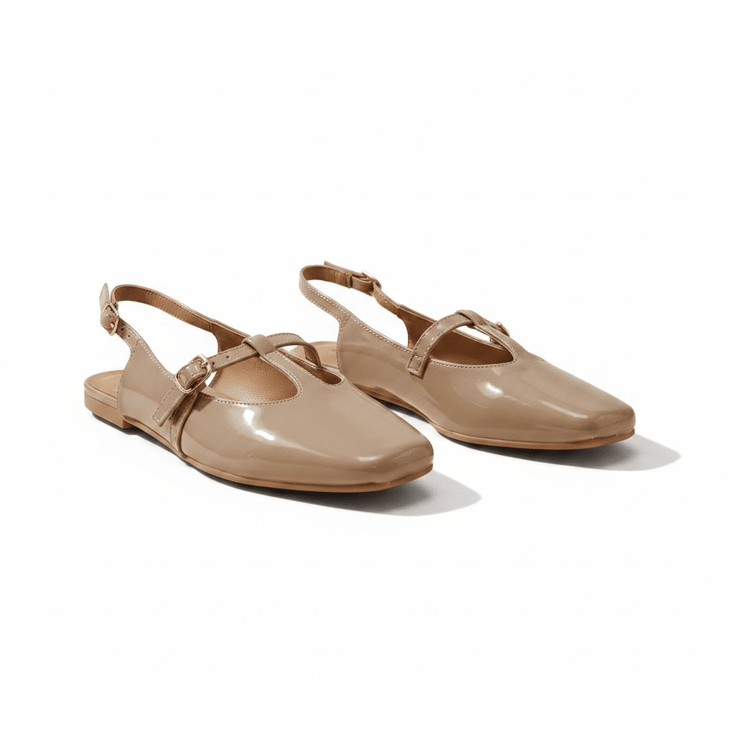 Bailarinas Nude Charol 14455 Hebilla Slingback de mujer Victoria Ferreira Costa Rica - Calzado 365