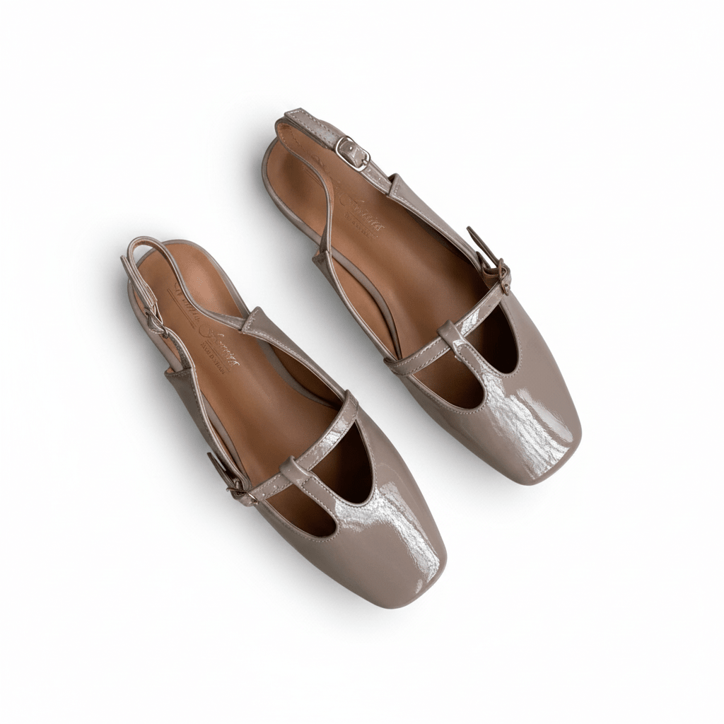 Bailarinas Nude Charol 14455 Hebilla Slingback de mujer Victoria Ferreira Costa Rica - Calzado 365