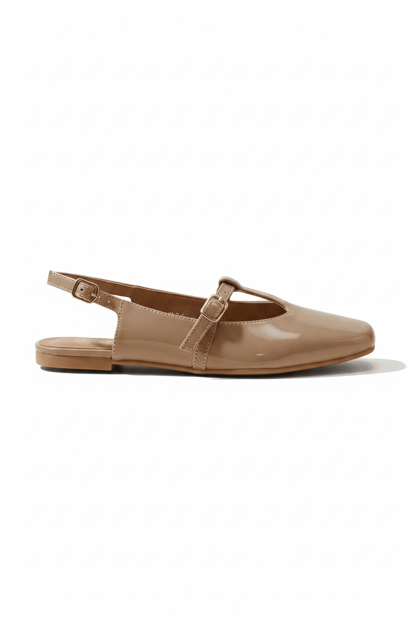 Bailarinas Nude Charol 14455 Hebilla Slingback de mujer Victoria Ferreira Costa Rica - Calzado 365