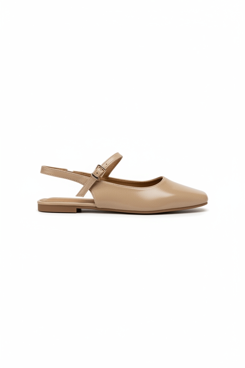 Bailarinas Nude Charol 15045 Hebilla Slingback Zoé Brand Costa Rica - Calzado 365