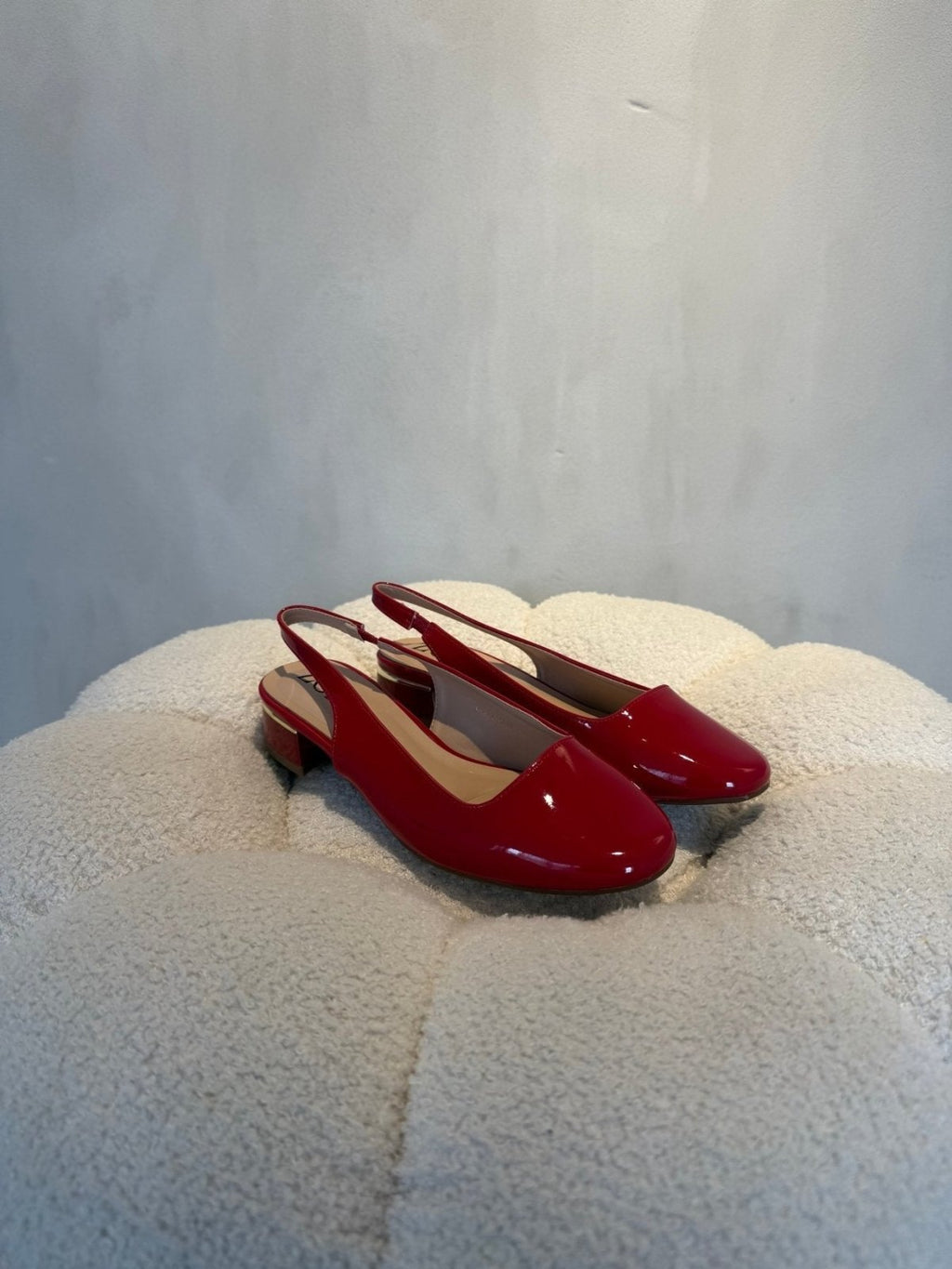 Bailarinas Rojo Charol 15078 Tacón Bajo Slingback de mujer Zoé Brand Costa Rica - Calzado 365