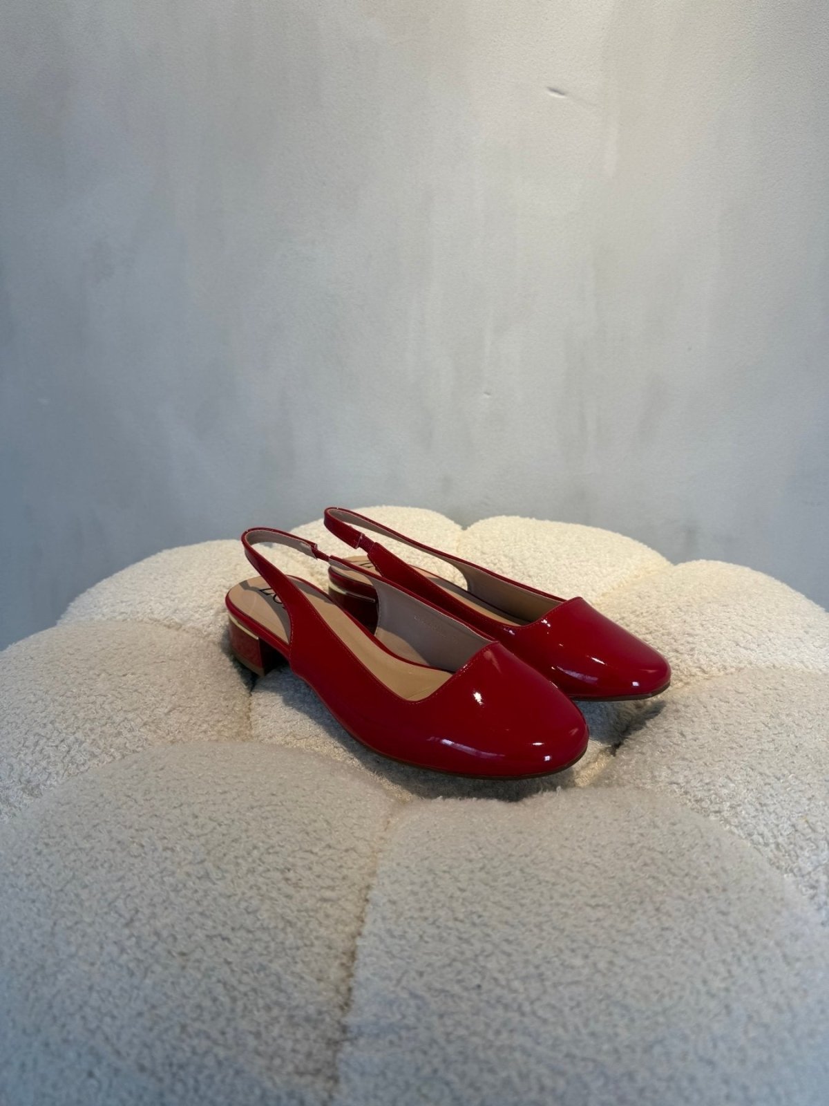 Bailarinas Rojo Charol 15078 Tacón Bajo Slingback de mujer Zoé Brand Costa Rica - Calzado 365
