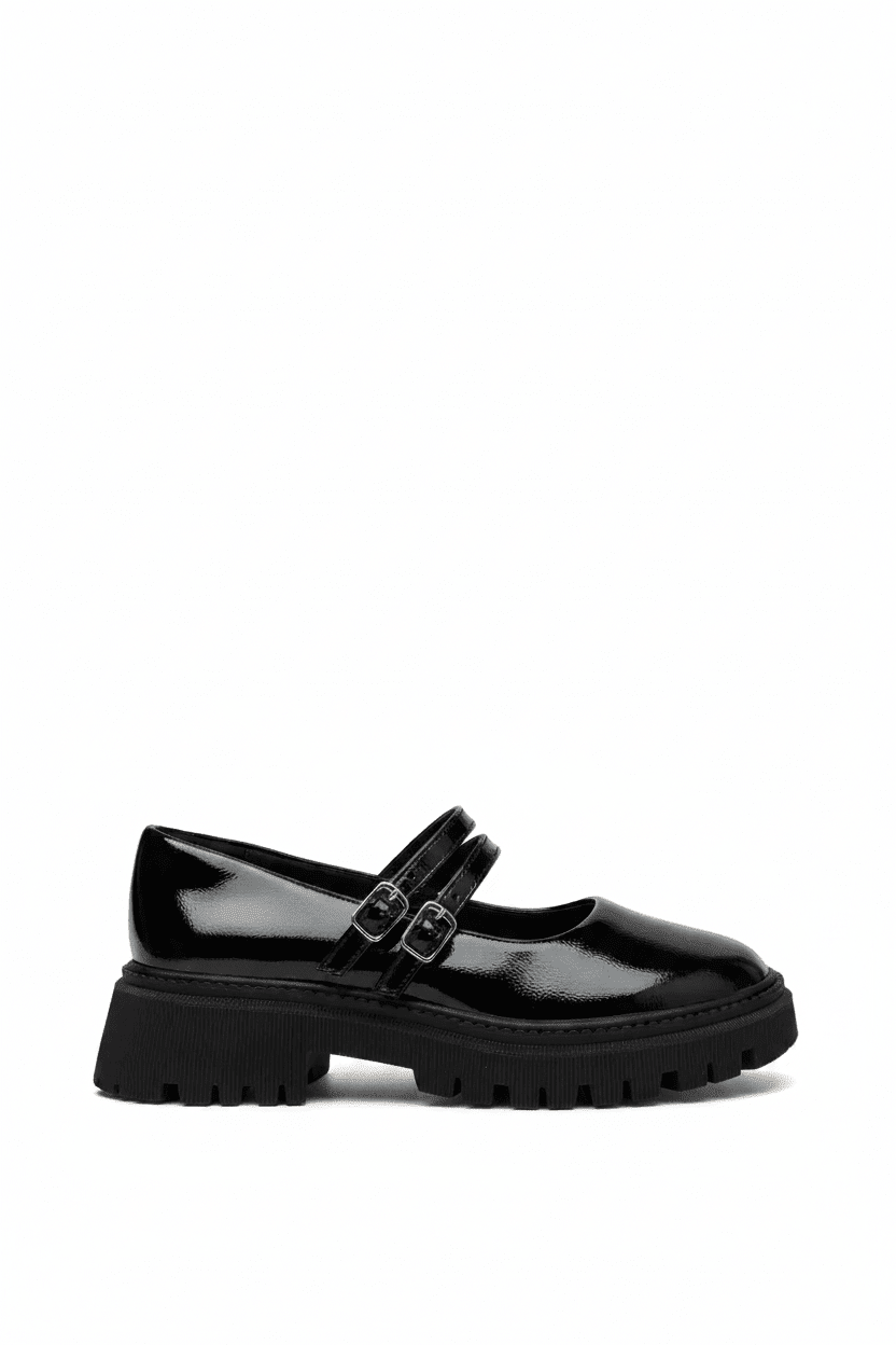 Mocasines Negro Charol 15025 Mary Jane Chunky Casual de mujer Calzado 365 Costa Rica - Calzado 365