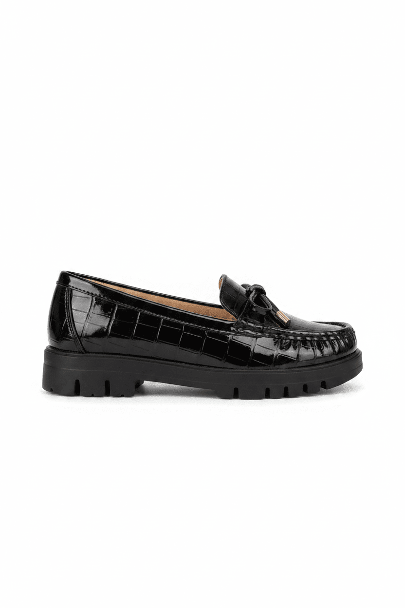 Mocasines Negro Charol 15156 Casual de mujer Costa Rica - Calzado 365