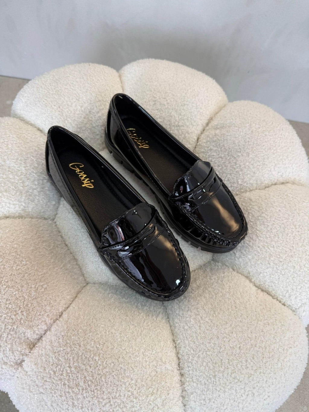 Mocasines Negro Charol 15164 Tacón Bajo Casual de mujer Costa Rica - Calzado 365