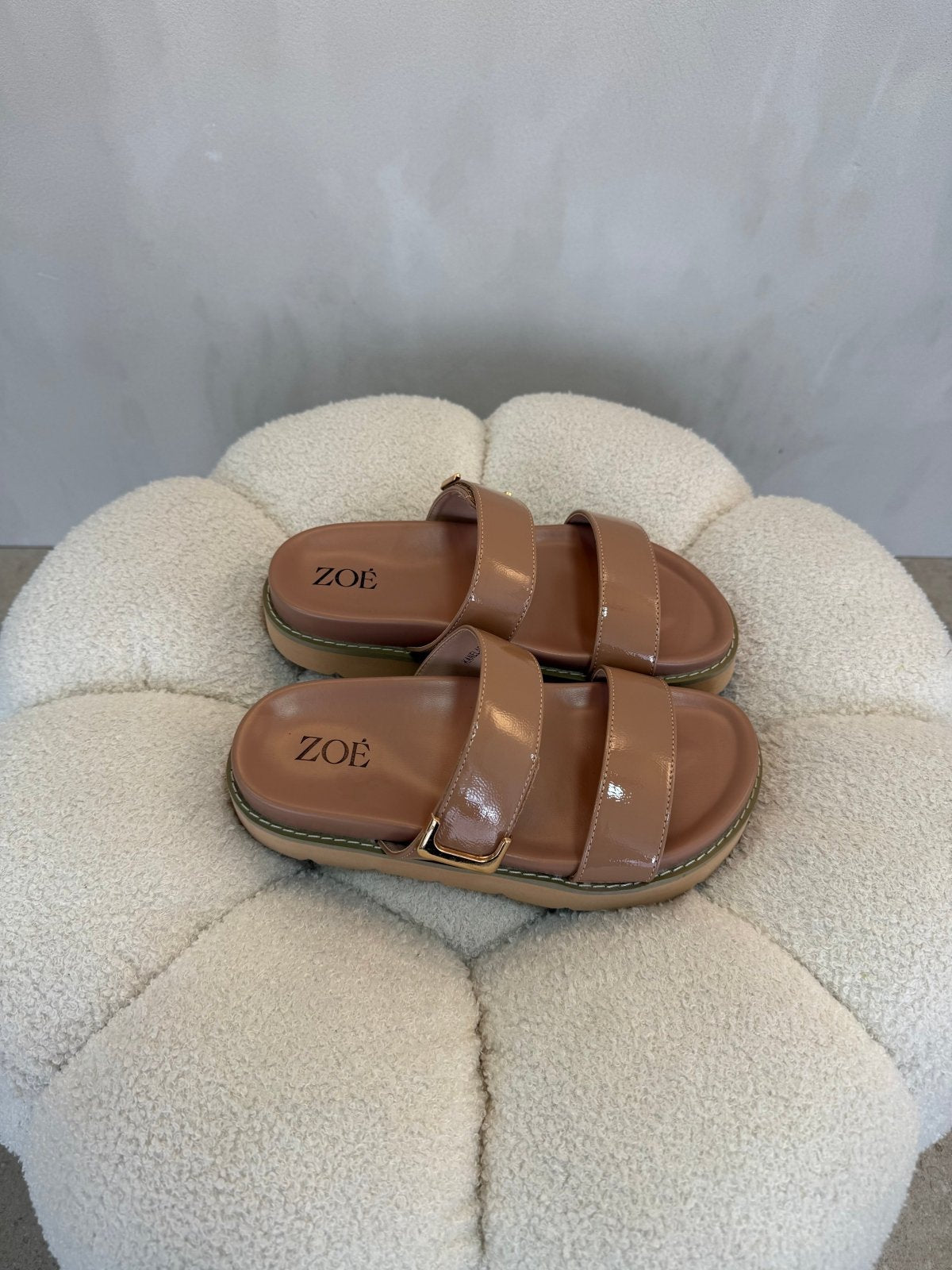 Sandalias Beige 15065 Hebilla Casual de mujer Zoé Brand Costa Rica - Calzado 365