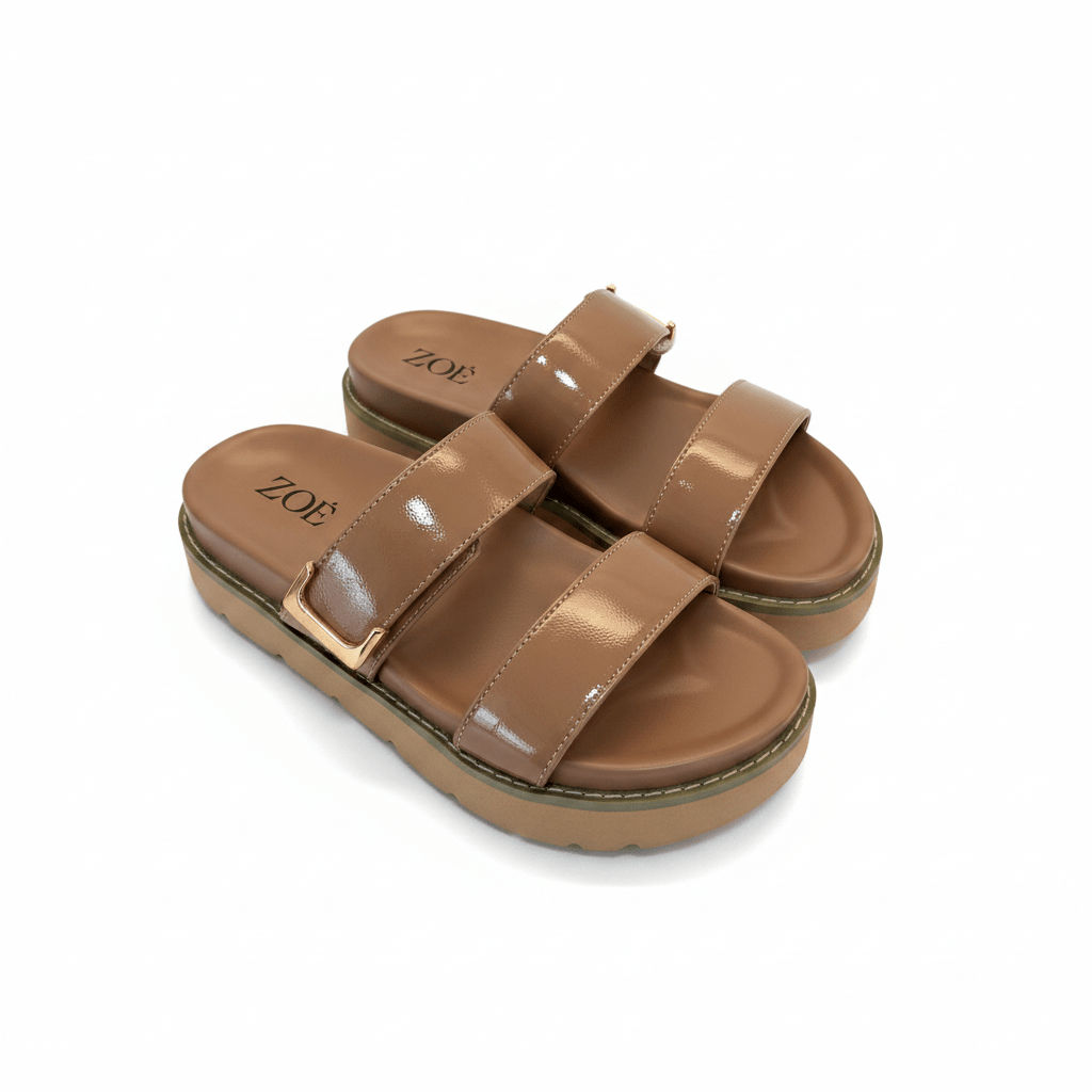 Sandalias Beige 15065 Hebilla Casual de mujer Zoé Brand Costa Rica - Calzado 365