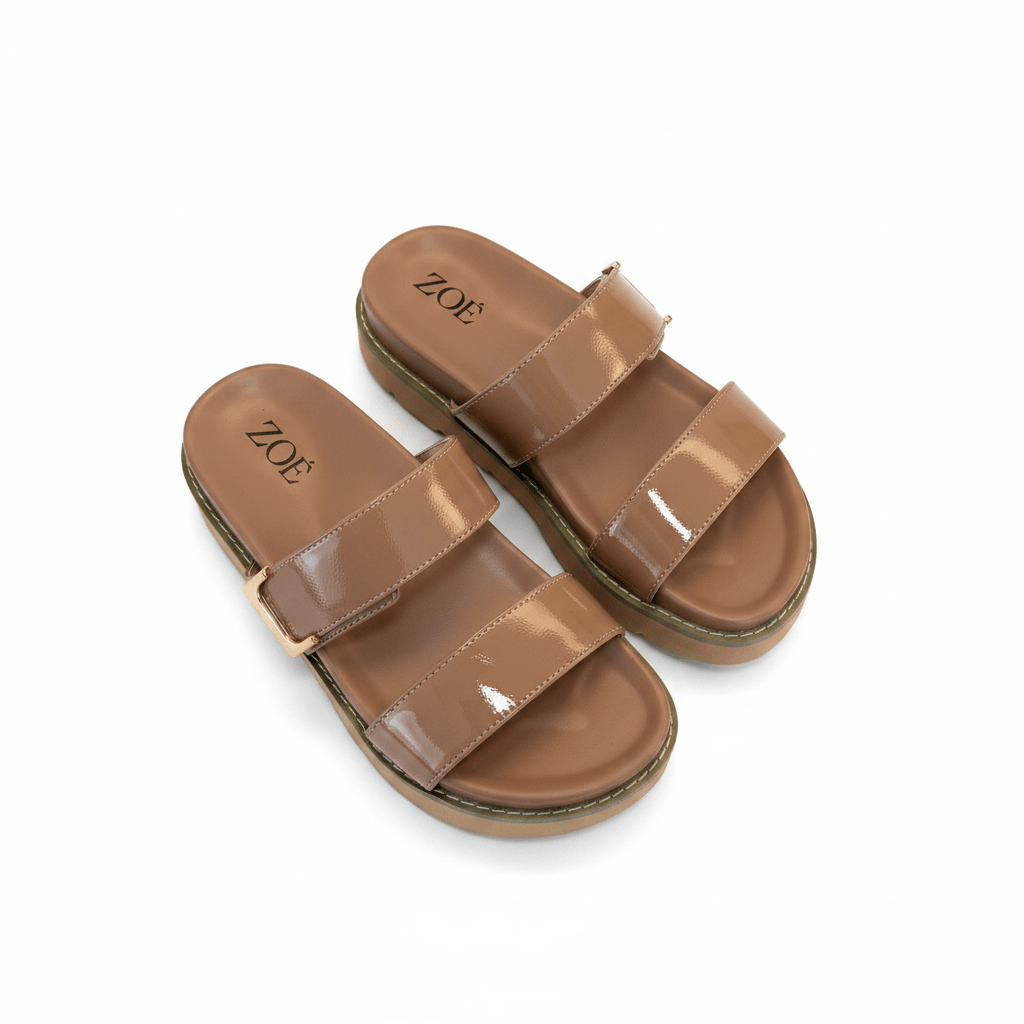 Sandalias Beige 15065 Hebilla Casual de mujer Zoé Brand Costa Rica - Calzado 365