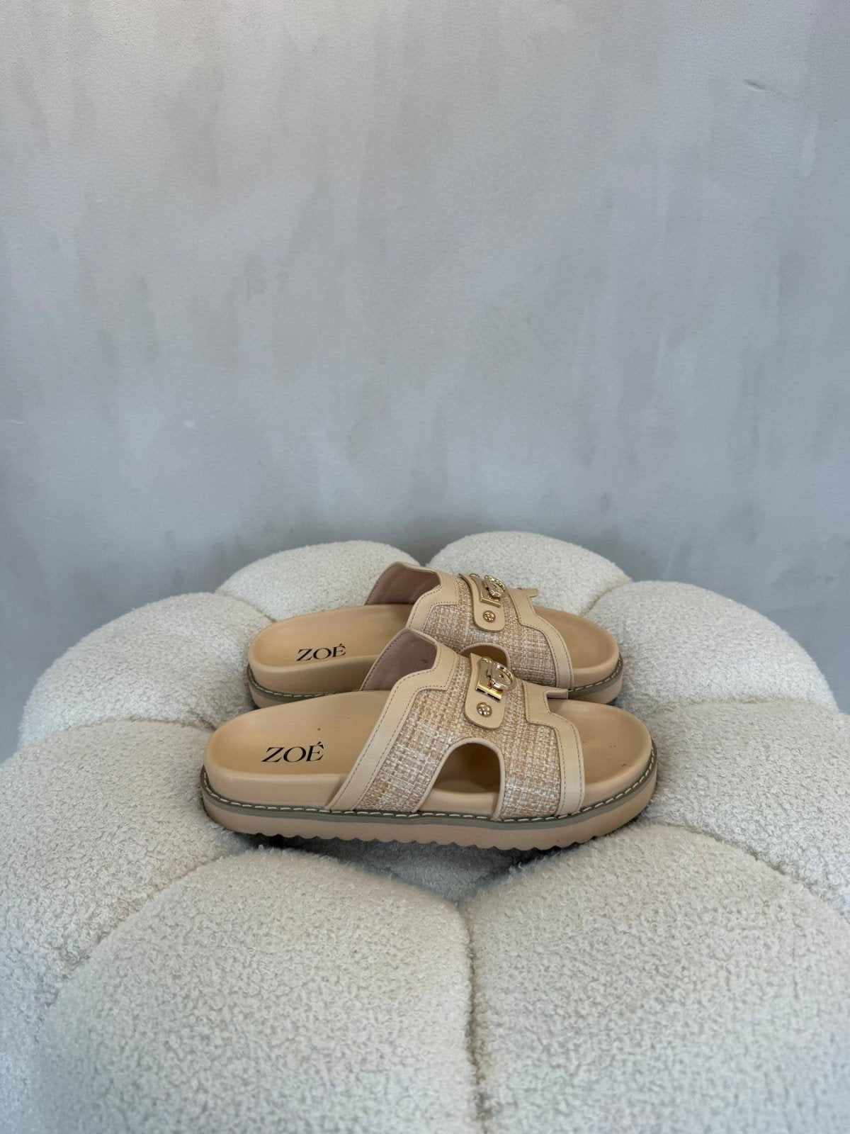 Sandalias Beige 15072 Plataforma Casual de mujer Zoé Brand Costa Rica - Calzado 365