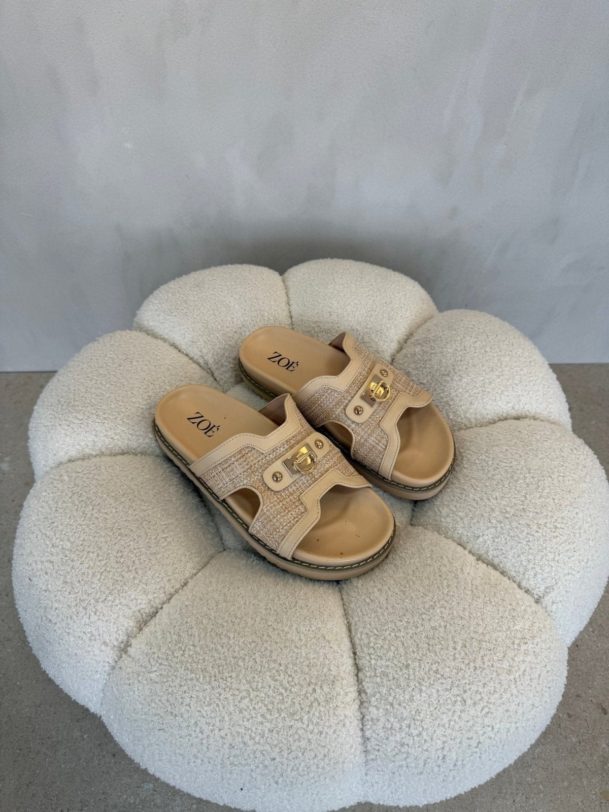 Sandalias Beige 15072 Plataforma Casual de mujer Zoé Brand Costa Rica - Calzado 365