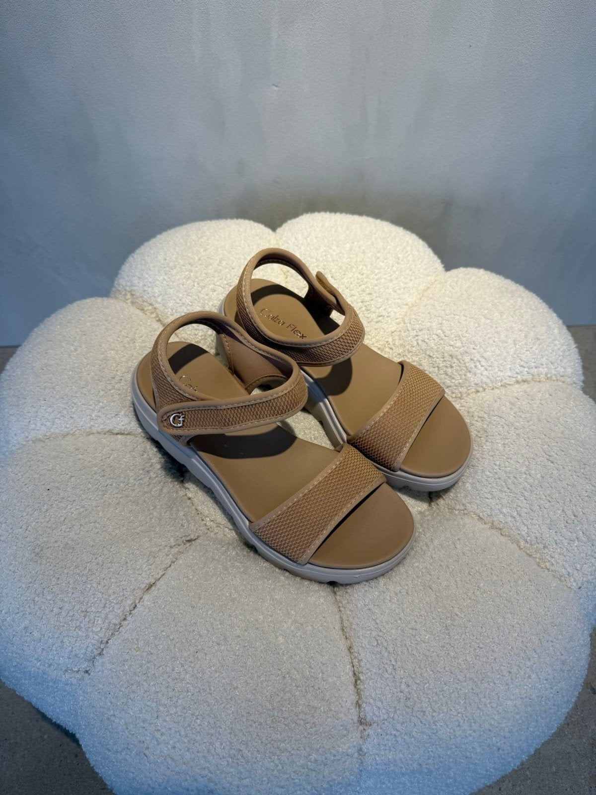 Sandalias Beige Plataforma 15114 Correa Casual de mujer Costa Rica - Calzado 365