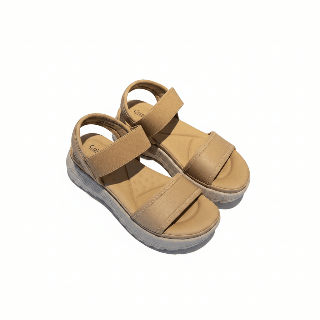 Sandalias Beige Plataforma 15118 Hebilla Correa Casual de mujer Costa Rica - Calzado 365
