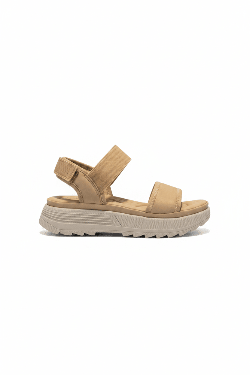 Sandalias Beige Plataforma 15118 Hebilla Correa Casual de mujer Costa Rica - Calzado 365