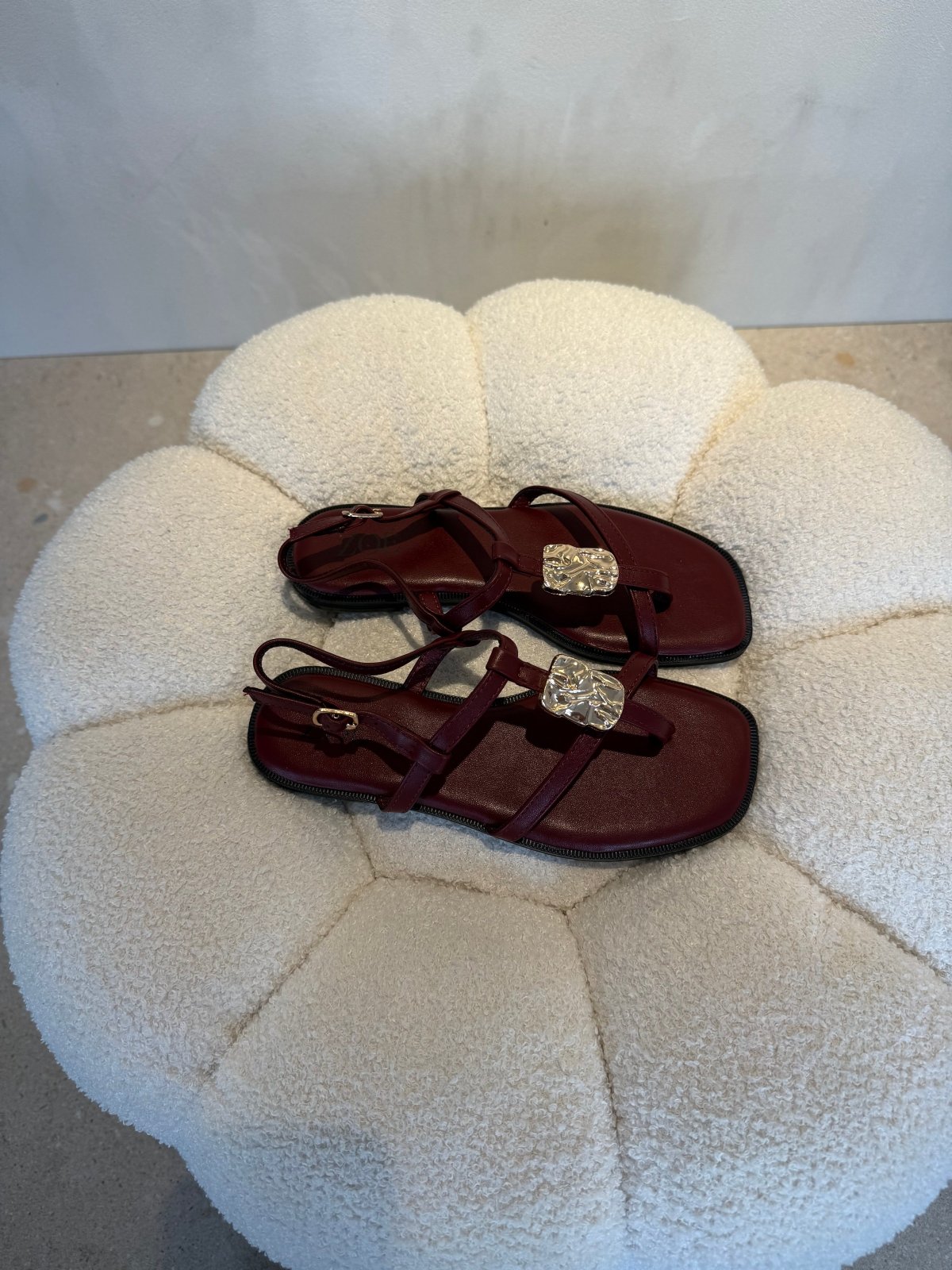 Sandalias Burgundy 15063 Correa Slingback Casual de mujer Zoé Brand Costa Rica - Calzado 365