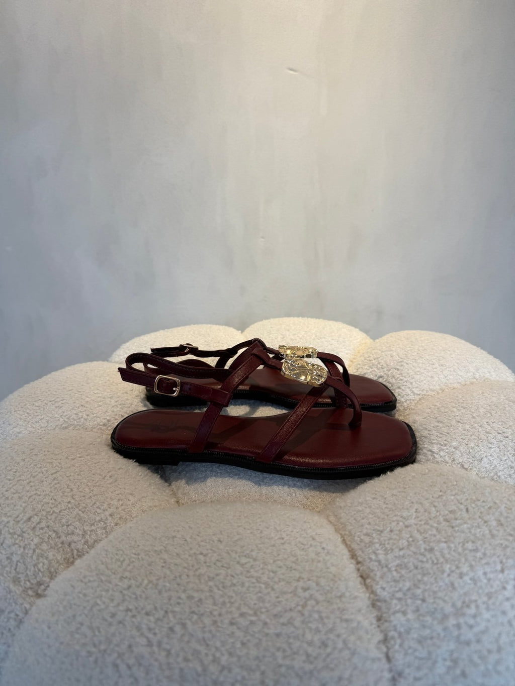 Sandalias Burgundy 15063 Correa Slingback Casual de mujer Zoé Brand Costa Rica - Calzado 365