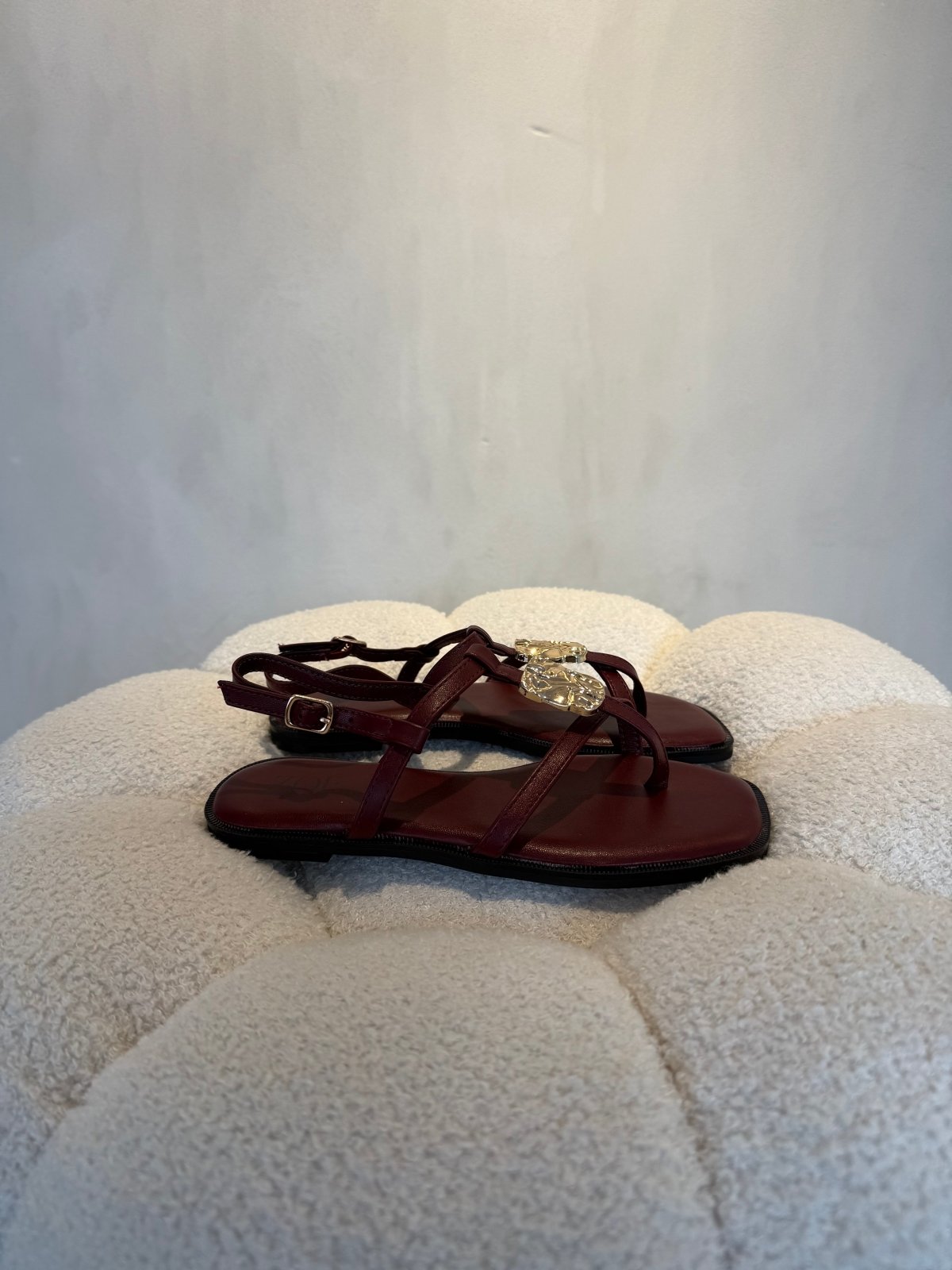Sandalias Burgundy 15063 Correa Slingback Casual de mujer Zoé Brand Costa Rica - Calzado 365