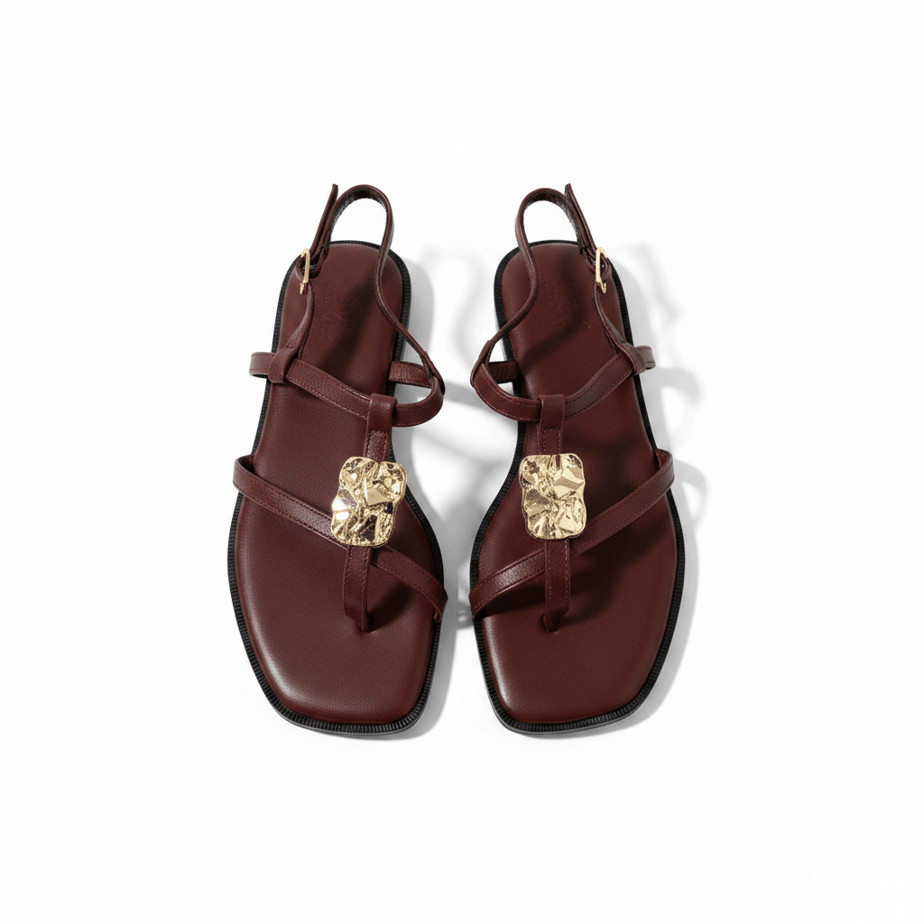 Sandalias Burgundy 15063 Correa Slingback Casual de mujer Zoé Brand Costa Rica - Calzado 365