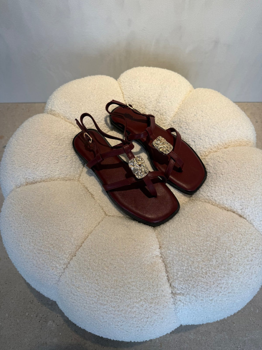 Sandalias Burgundy 15063 Correa Slingback Casual de mujer Zoé Brand Costa Rica - Calzado 365