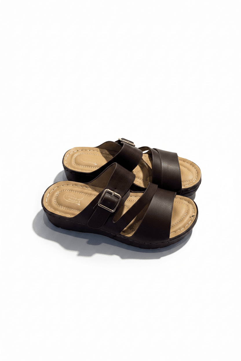 Sandalias Cuña 15206 Hebilla Correa Casual de mujer Costa Rica - Calzado 365