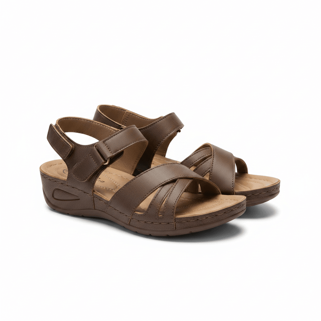 Sandalias Cuña 15220 Tacón Bajo Slingback Casual de mujer Costa Rica - Calzado 365