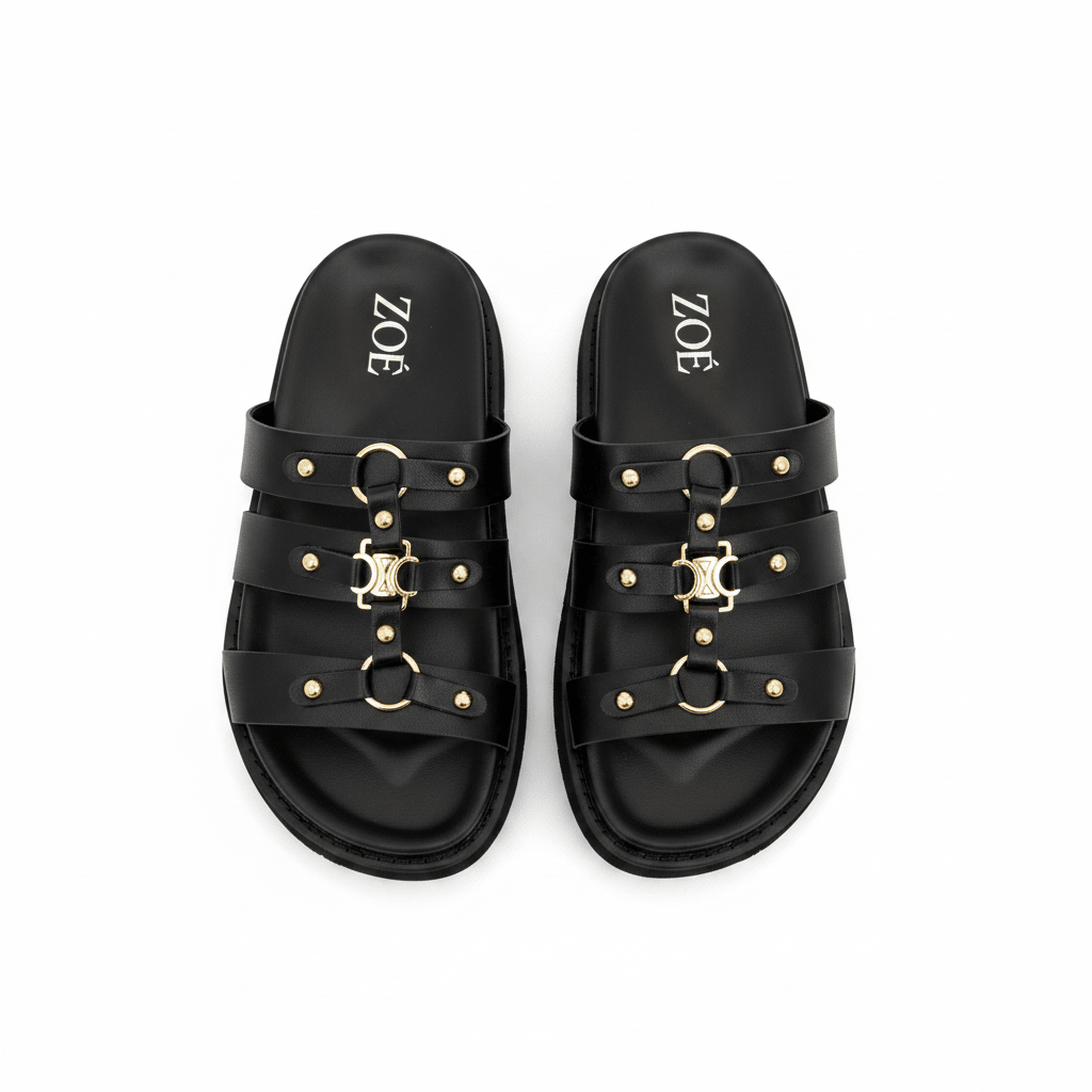Sandalias Negro 15066 Casual de mujer Zoé Brand Costa Rica - Calzado 365