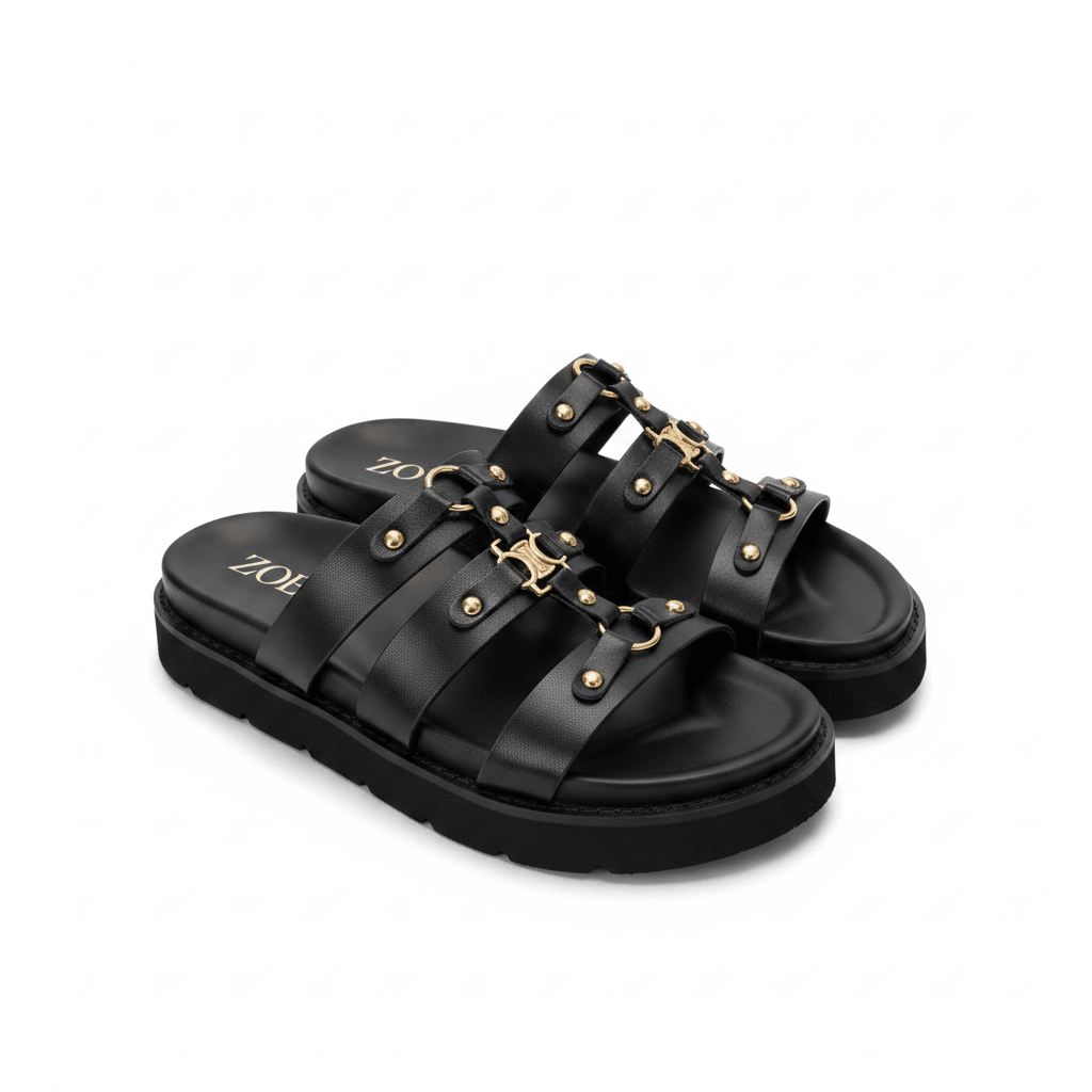 Sandalias Negro 15066 Casual de mujer Zoé Brand Costa Rica - Calzado 365