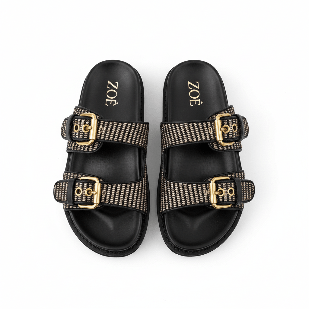Sandalias Negro 15069 Hebilla Casual de mujer Costa Rica - Calzado 365