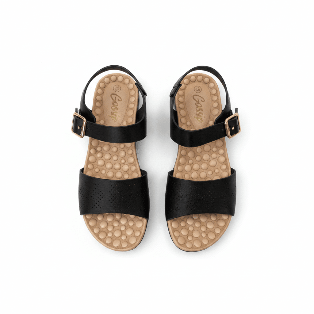 Sandalias Negro 15151 Hebilla Correa Casual de mujer Costa Rica - Calzado 365
