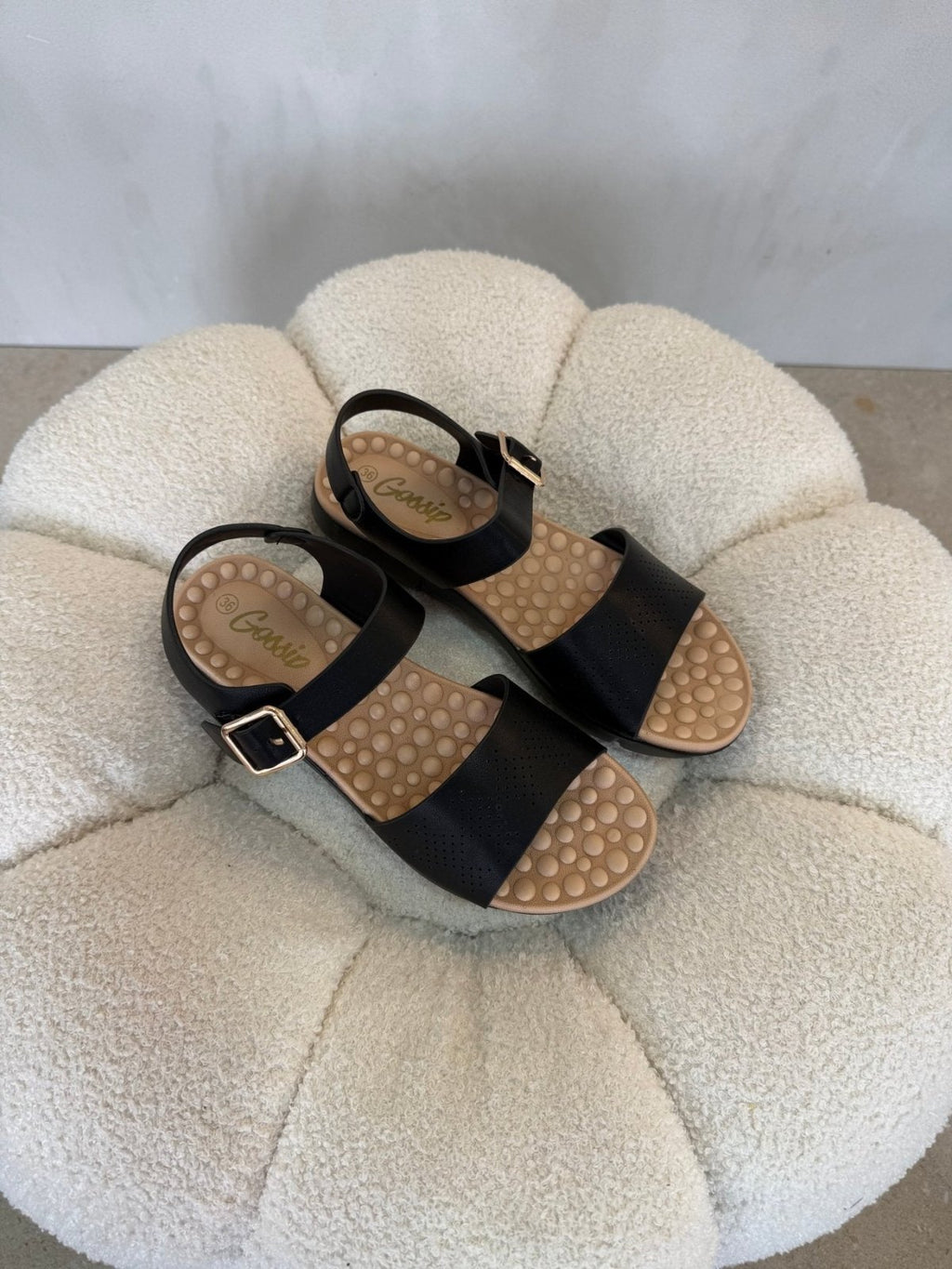 Sandalias Negro 15151 Hebilla Correa Casual de mujer Costa Rica - Calzado 365
