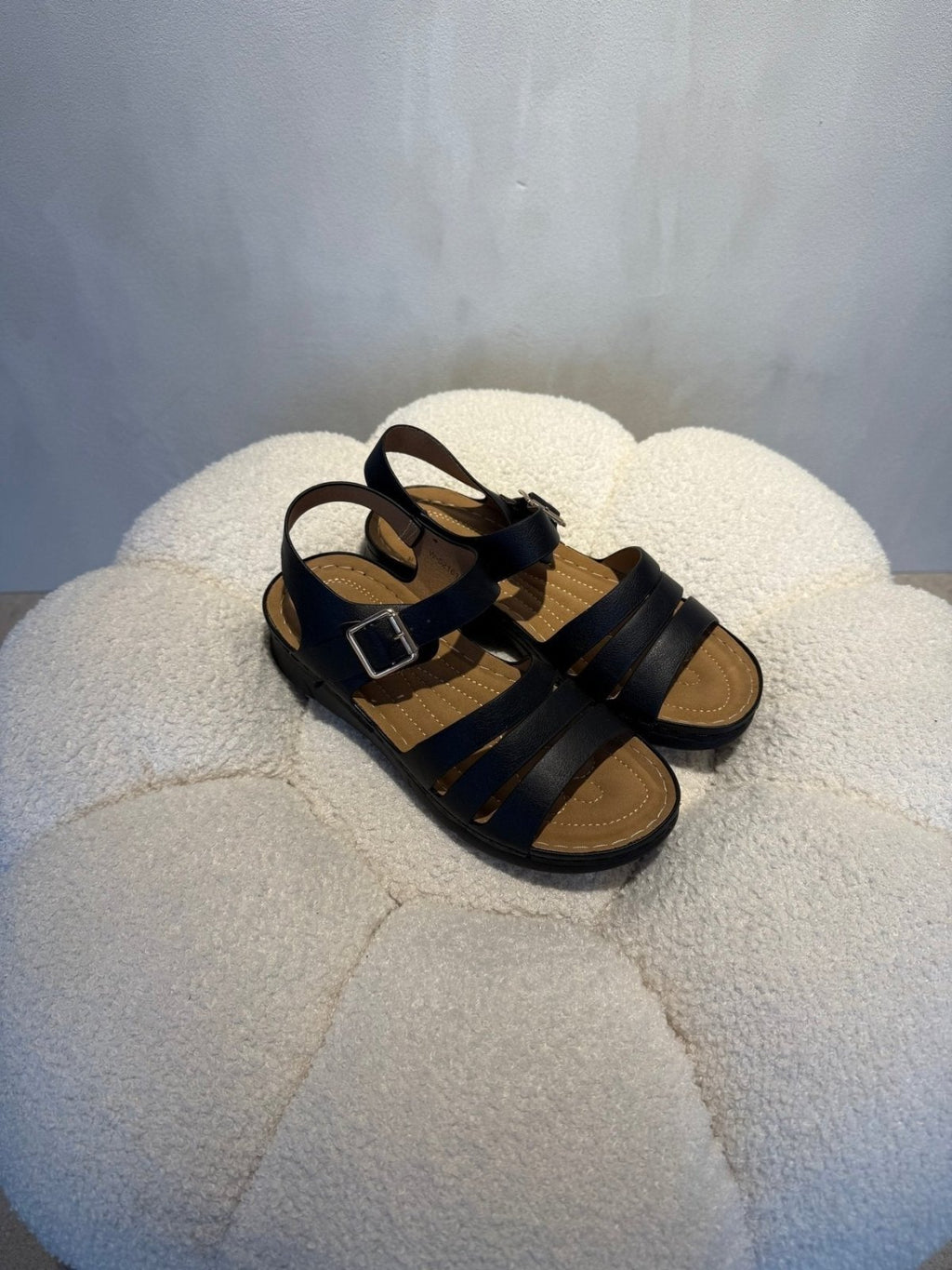 Sandalias Negro 15199 Hebilla Correa Casual de mujer Costa Rica - Calzado 365