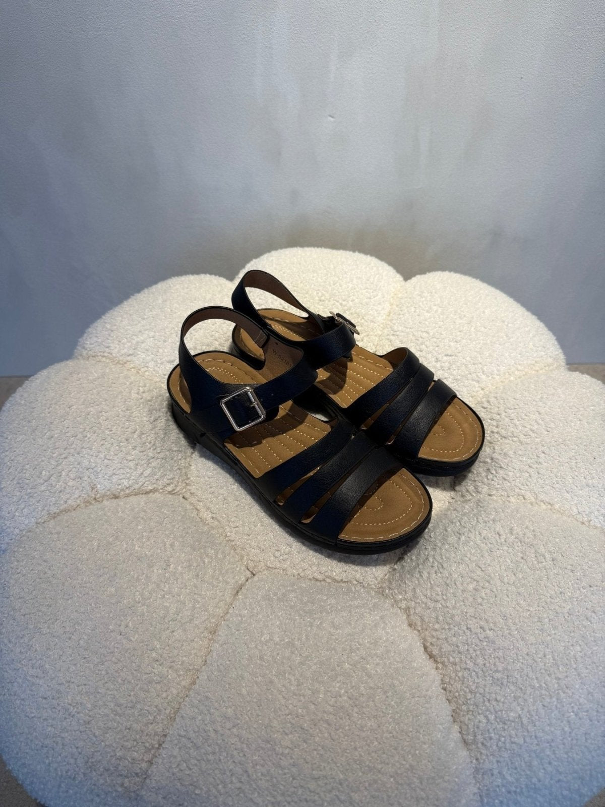 Sandalias Negro 15199 Hebilla Correa Casual de mujer Costa Rica - Calzado 365