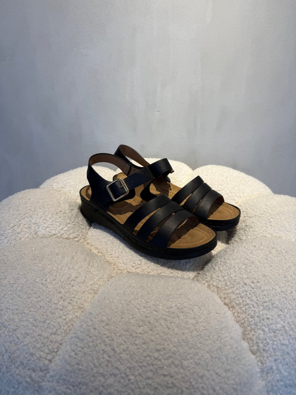 Sandalias Negro 15199 Hebilla Correa Casual de mujer Costa Rica - Calzado 365