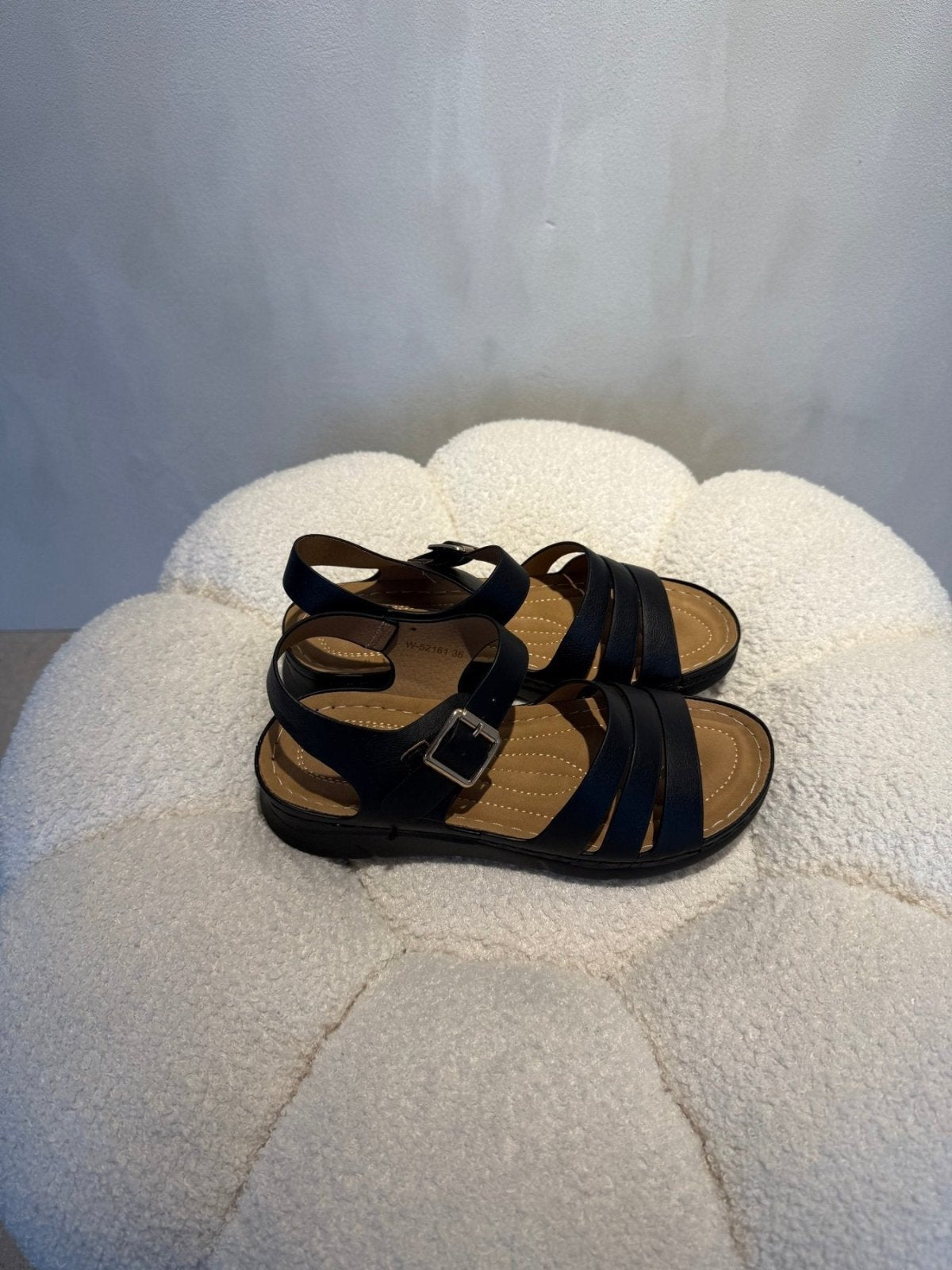 Sandalias Negro 15199 Hebilla Correa Casual de mujer Costa Rica - Calzado 365