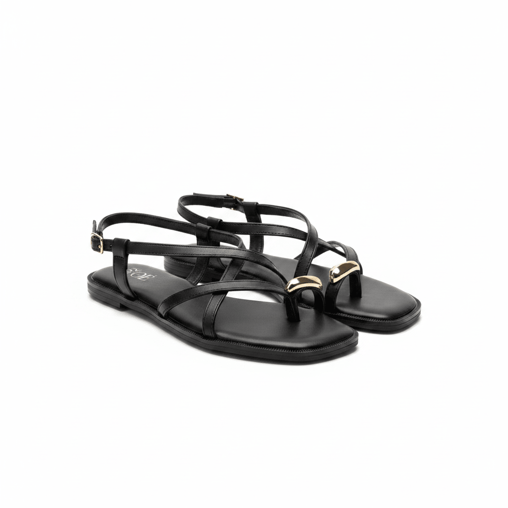 Sandalias Negro Correa 15058 Slingback Casual de mujer Zoé Brand Costa Rica - Calzado 365