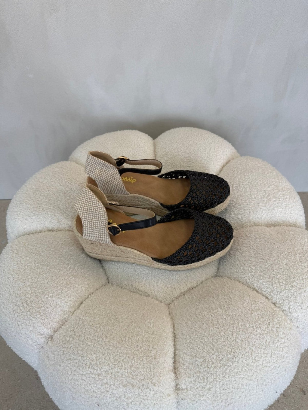 Sandalias Negro Cuña 15129 Hebilla Correa Casual de mujer Costa Rica - Calzado 365