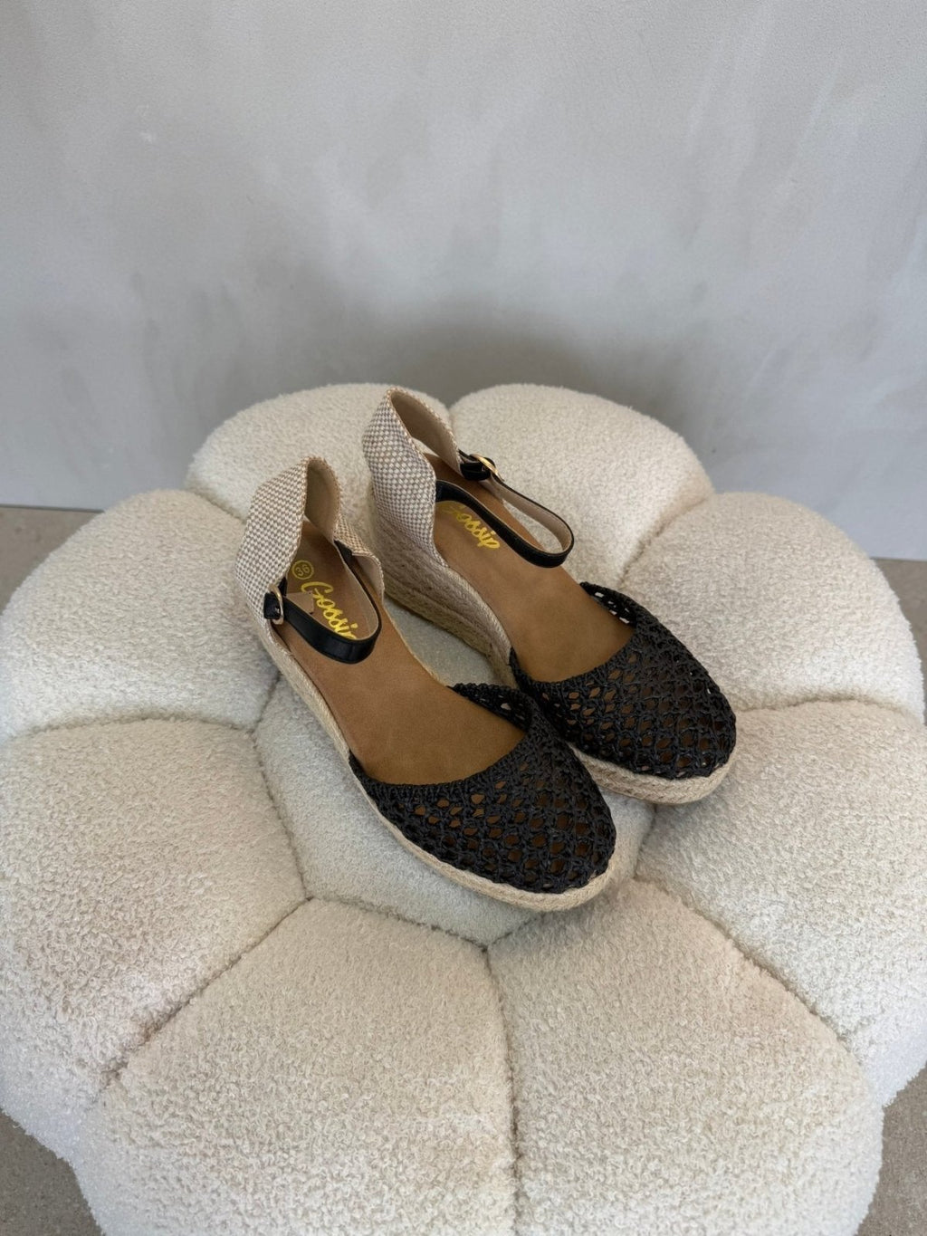 Sandalias Negro Cuña 15129 Hebilla Correa Casual de mujer Costa Rica - Calzado 365