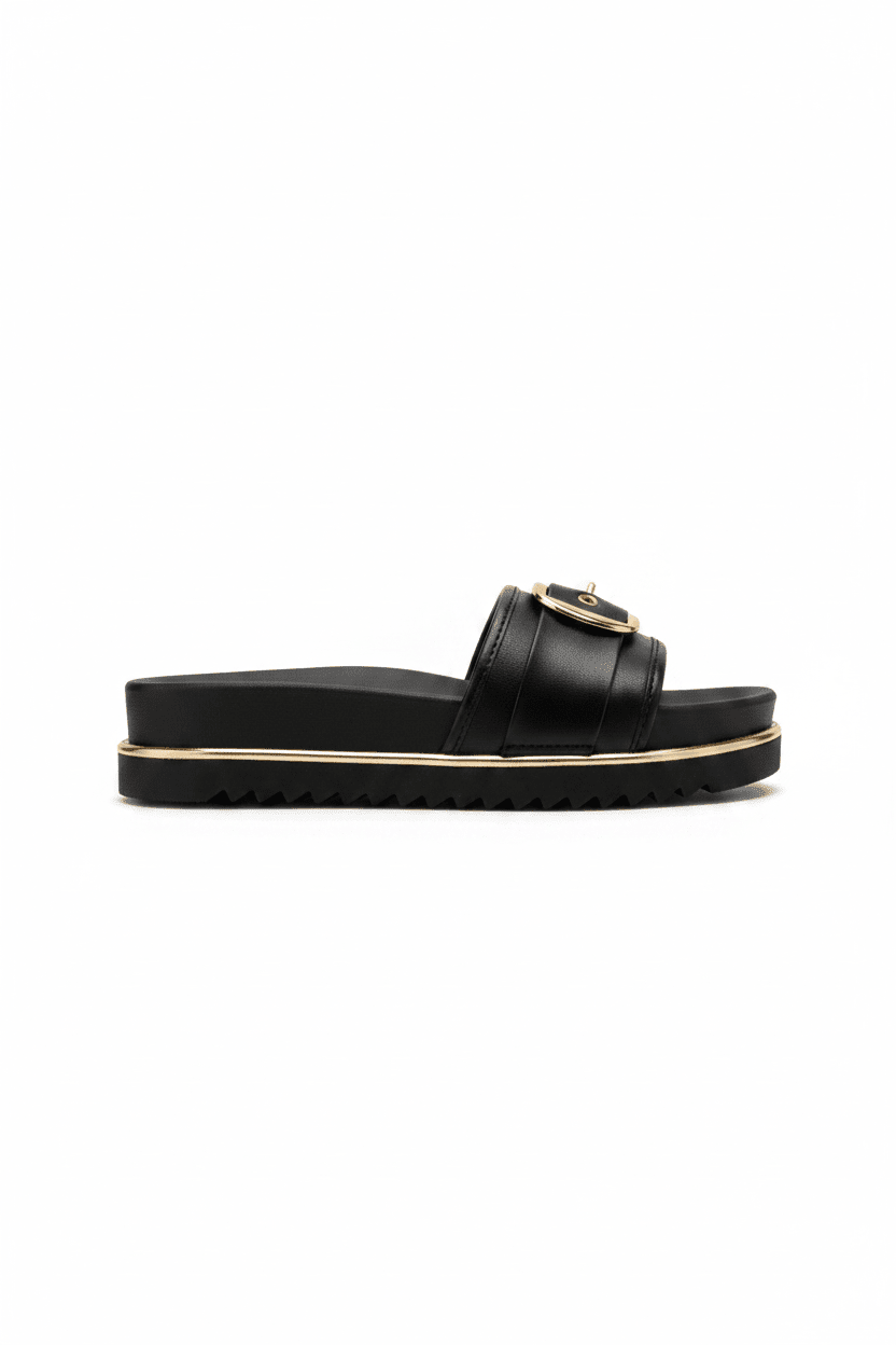 Sandalias Negro Hebilla 15173 Plataforma de mujer Costa Rica - Calzado 365