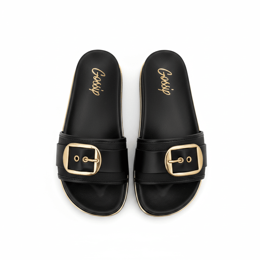 Sandalias Negro Hebilla 15173 Plataforma de mujer Costa Rica - Calzado 365