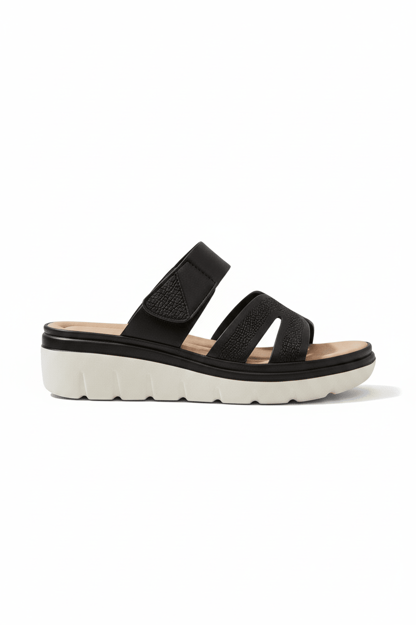 Sandalias Negro Plataforma 14032 Velcro de mujer Gossip Costa Rica - Calzado 365