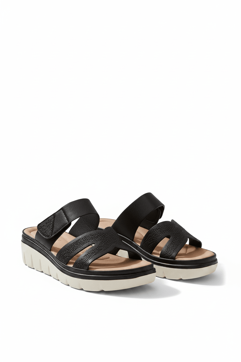 Sandalias Negro Plataforma 14032 Velcro de mujer Gossip Costa Rica - Calzado 365