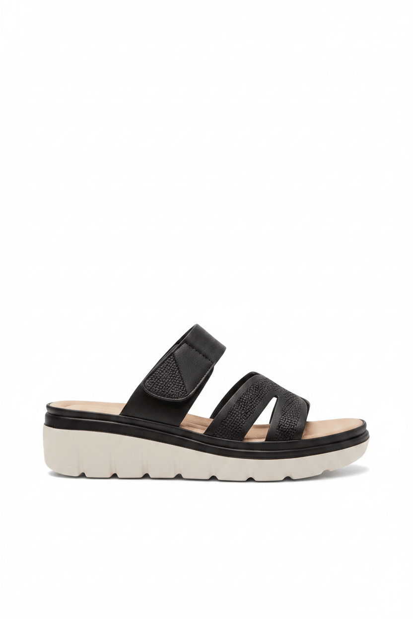 Sandalias Negro Plataforma 14032 Velcro de mujer Gossip Costa Rica - Calzado 365