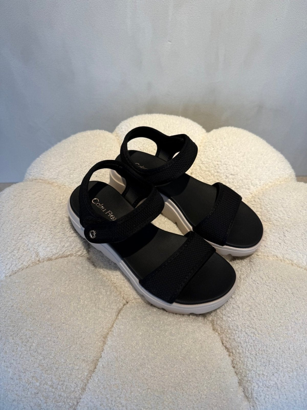 Sandalias Negro Plataforma 15113 Correa Casual de mujer Costa Rica - Calzado 365