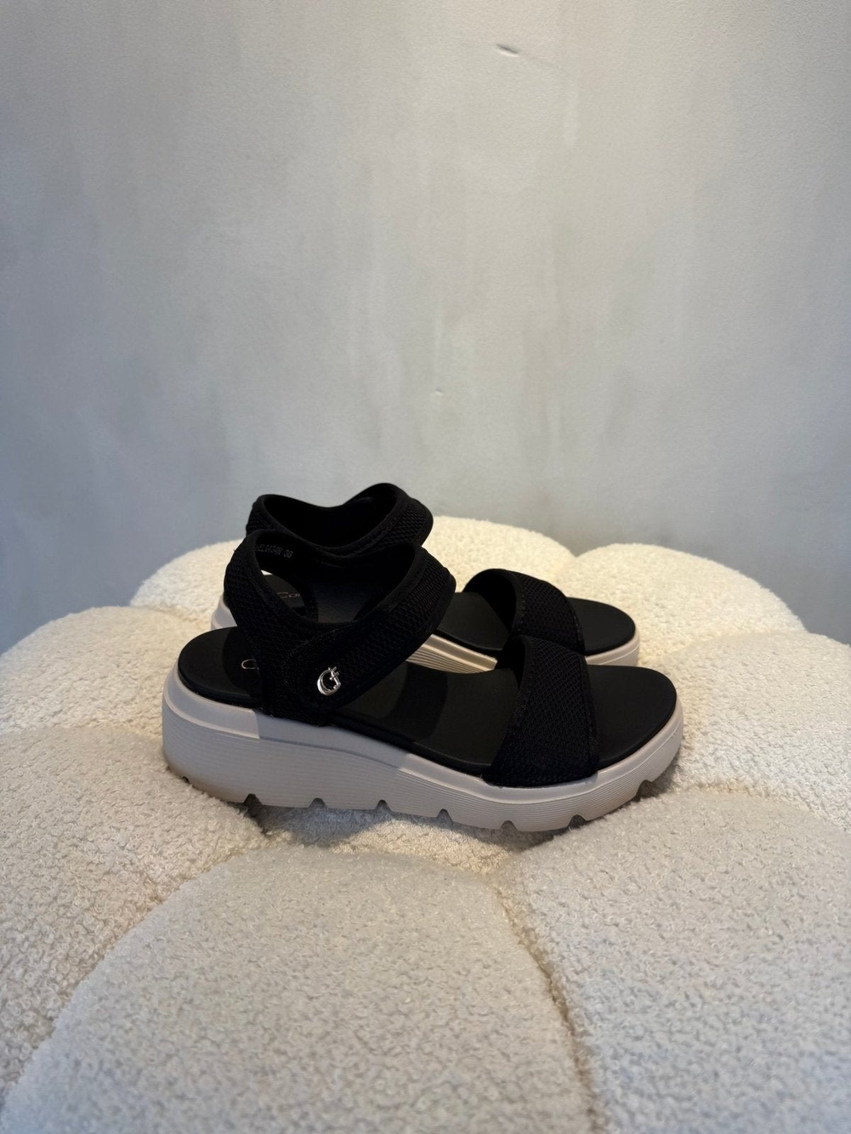 Sandalias Negro Plataforma 15113 Correa Casual de mujer Costa Rica - Calzado 365